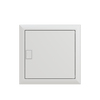 Consumer unit  UK600, Flush-/ hollow wall mounting, 12 modules, 1 row(s), IP30,  Door: Single, Steel Sheet, Dimensions: 372 mm x 384 mm x 97 mm