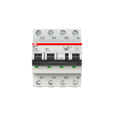 Residual Current Circuit Breaker with Overcurrent Protection DS203NC - 3P+N - 30 mA - 32 A - K - Type A