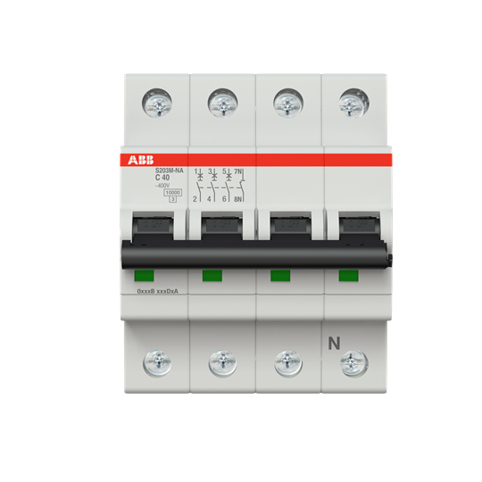 Miniature Circuit Breaker - S200M - 3P+N - 40 A - C - (AC) 10 kA – Image 2 of 3