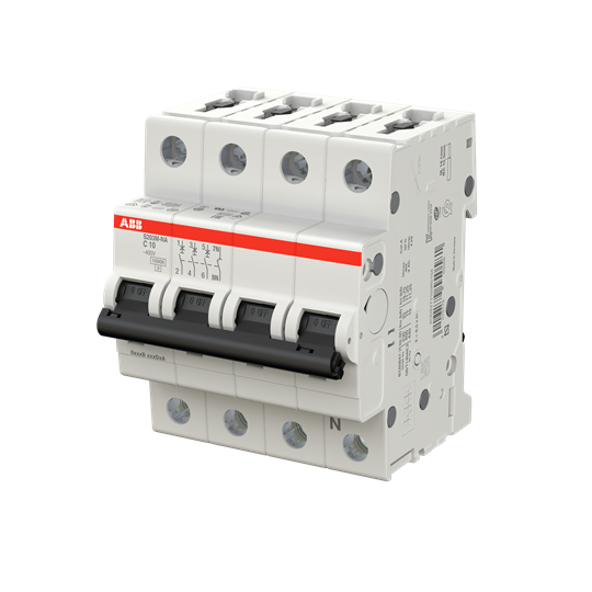 Miniature Circuit Breaker - S200M - 3P+N - 10 A - C - (AC) 10 kA – Image 3 of 3