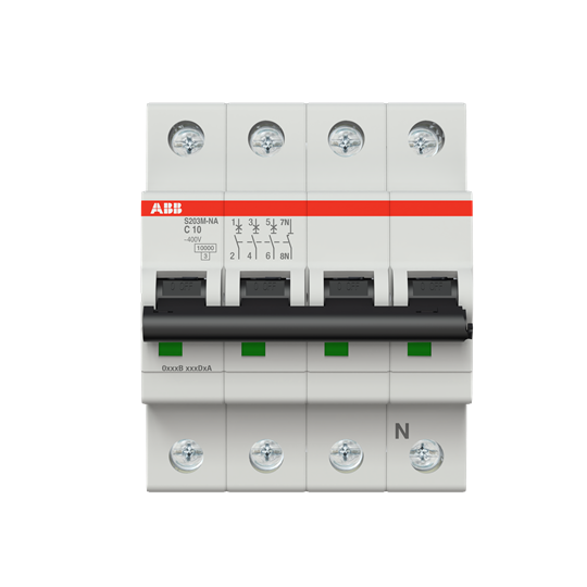 Miniature Circuit Breaker - S200M - 3P+N - 10 A - C - (AC) 10 kA – Image 2 of 3