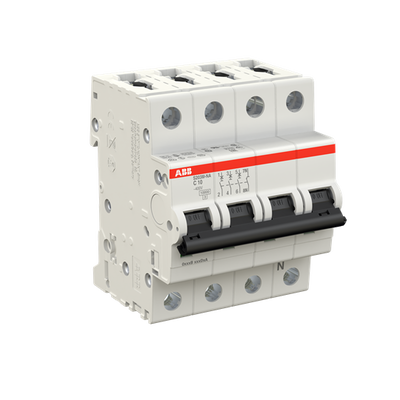 Miniature Circuit Breaker - S200M - 3P+N - 10 A - C - (AC) 10 kA