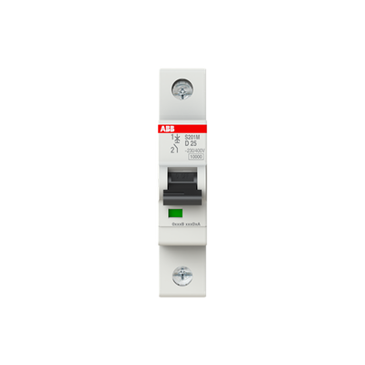 Miniature Circuit Breaker - S200M - 1P - 25 A - D - (AC) 10 kA