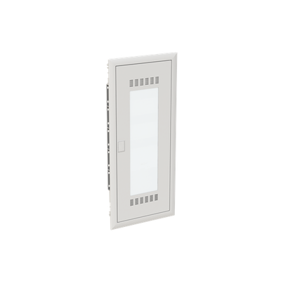 Combi Unit  UK600 Combi, Flush-/ hollow wall mounting, 36 modules, 5 row(s), IP30,  Door: Single, Steel Sheet, Transparent, Dimensions: 872 mm x 384 mm x 97 mm