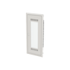 Multimedia unit  UK600 Media, Flush-/ hollow wall mounting, 60 modules, 5 row(s), IP30,  Door: Single, Steel Sheet, Transparent, Dimensions: 872 mm x 384 mm x 97 mm