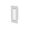 Combi Unit  UK600 Combi, Flush-/ hollow wall mounting, 36 modules, 5 row(s), IP30,  Door: Single, Steel Sheet, Transparent, Dimensions: 872 mm x 384 mm x 97 mm