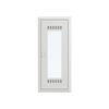Multimedia unit  UK600 Media, Flush-/ hollow wall mounting, 60 modules, 5 row(s), IP30,  Door: Single, Steel Sheet, Transparent, Dimensions: 872 mm x 384 mm x 97 mm