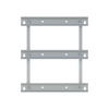 Enclosure accessories  UK600 / AK600 accessories, 36 modules, 3 row(s), Dimensions: 285 mm x 255 mm x 16 mm
