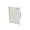 Consumer unit  UK600, Flush-/ hollow wall mounting, 24 modules, 2 row(s), IP30,  Door: Single, Steel Sheet, Dimensions: 497 mm x 384 mm x 97 mm