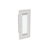 Multimedia unit  UK600 Media, Flush-/ hollow wall mounting, 60 modules, 5 row(s), IP30,  Door: Single, Steel Sheet, Transparent, Dimensions: 872 mm x 384 mm x 97 mm