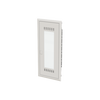 Combi Unit  UK600 Combi, Flush-/ hollow wall mounting, 24 modules, 5 row(s), IP30,  Door: Single, Steel Sheet, Transparent, Dimensions: 872 mm x 384 mm x 97 mm