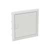 Consumer unit  UK600, Flush-/ hollow wall mounting, 12 modules, 1 row(s), IP30,  Door: Single, Steel Sheet, Dimensions: 372 mm x 384 mm x 97 mm