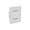 Multimedia unit  UK600 Media, Flush-/ hollow wall mounting, 24 modules, 2 row(s), IP30,  Door: Single, Steel Sheet, Dimensions: 497 mm x 384 mm x 97 mm