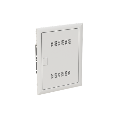 Multimedia unit  UK600 Media, Flush-/ hollow wall mounting, 24 modules, 2 row(s), IP30,  Door: Single, Steel Sheet, Dimensions: 497 mm x 384 mm x 97 mm
