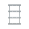 Enclosure accessories  UK600 / AK600 accessories, 48 modules, 4 row(s), Dimensions: 410 mm x 255 mm x 16 mm