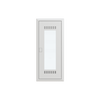 Combi Unit  UK600 Combi, Flush-/ hollow wall mounting, 36 modules, 5 row(s), IP30,  Door: Single, Steel Sheet, Transparent, Dimensions: 872 mm x 384 mm x 97 mm
