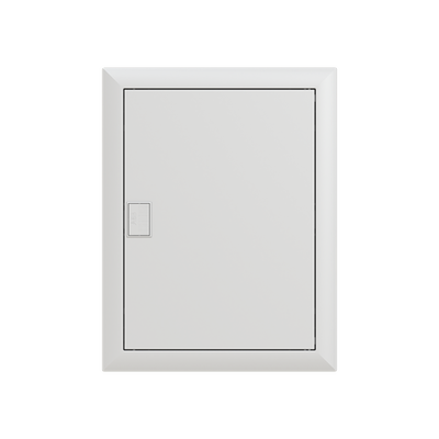 Consumer unit  UK600, Flush-/ hollow wall mounting, 24 modules, 2 row(s), IP30,  Door: Single, Steel Sheet, Dimensions: 497 mm x 384 mm x 97 mm
