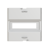 Enclosure accessories  UK600 accessories, 12 modules, 1 row(s), IP2XC, Dimensions: 296 mm x 306 mm x 34 mm