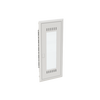 Combi Unit  UK600 Combi, Flush-/ hollow wall mounting, 24 modules, 5 row(s), IP30,  Door: Single, Steel Sheet, Transparent, Dimensions: 872 mm x 384 mm x 97 mm