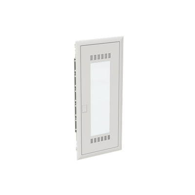 Combi Unit  UK600 Combi, Flush-/ hollow wall mounting, 24 modules, 5 row(s), IP30,  Door: Single, Steel Sheet, Transparent, Dimensions: 872 mm x 384 mm x 97 mm