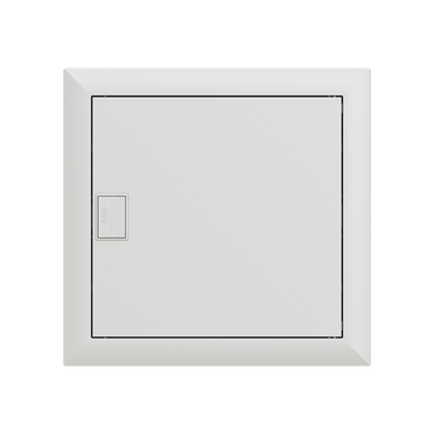 Consumer unit  UK600, Flush-/ hollow wall mounting, 12 modules, 1 row(s), IP30,  Door: Single, Steel Sheet, Dimensions: 372 mm x 384 mm x 97 mm