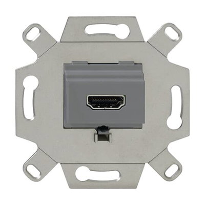 Connection box Straight version 1gang grey