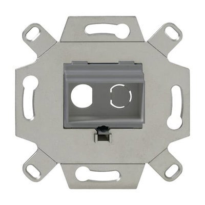 Communication adapter Cinch-jacks Straight version 2gang grey