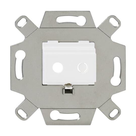Communication adapter Mini-jacks 3,5 mm Straight version 2gang alpine white