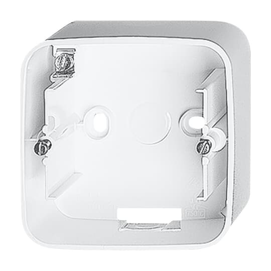 Mounting Box 1 gang studio white - alpha