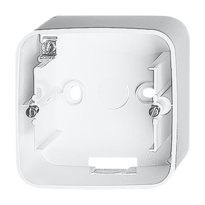Mounting Box 1 gang studio white - alpha