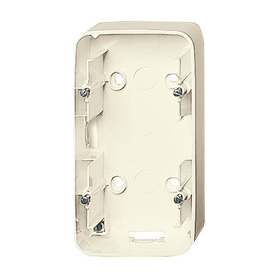 Mounting Box 2-gang ivory - alpha
