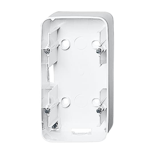 Mounting Box 2 gang studio white - alpha