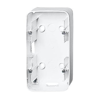 Mounting Box 2 gang studio white - alpha