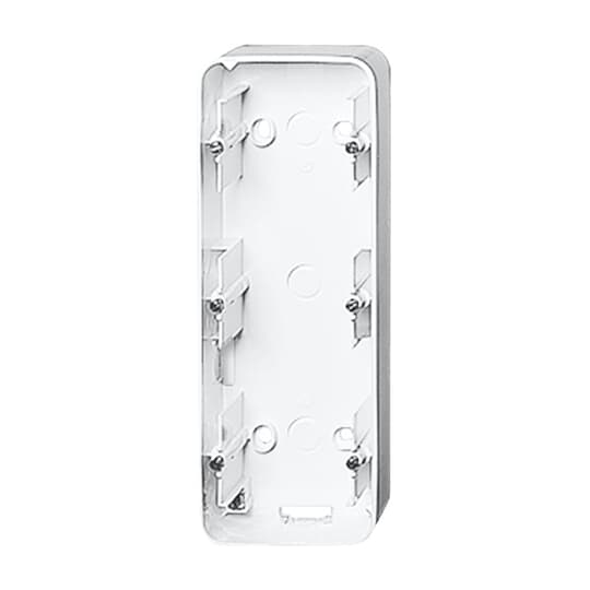 Mounting Box 3 gang studio white - alpha