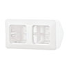 Mounting Box Corner 2 gang alpine white - Reflex SI