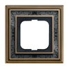 Cover frame 1-gang(s) antique brass decor anthracite - Busch-Dynasty