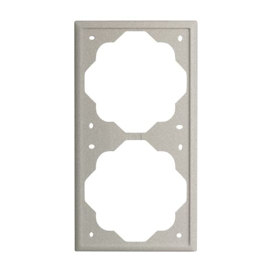 Cover frame 2-gang champagne metallic - impuls