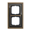 Cover frame 2-gang(s) antique brass anthracite - Busch-Dynasty