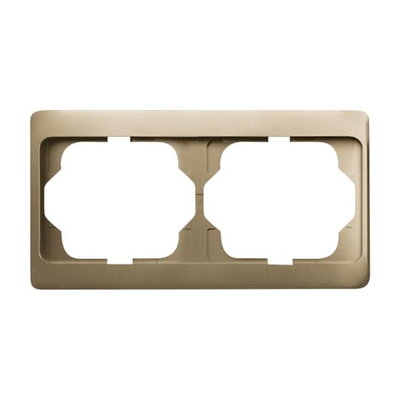Cover frame 2gang bronze - alpha exclusive