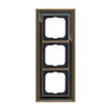 Cover frame 3-gang(s) antique brass anthracite - Busch-Dynasty