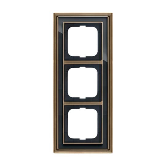 Cover frame 3-gang(s) antique brass anthracite - Busch-Dynasty – Görsel 3 / 5