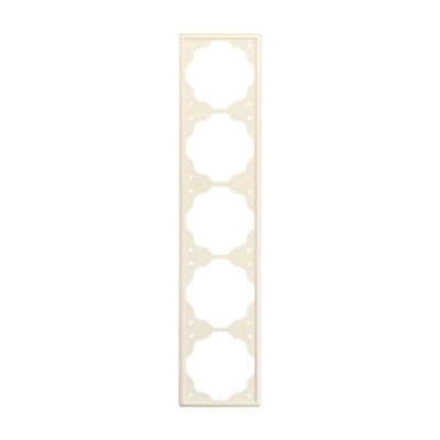 Cover frame 5-gang ivory - impuls