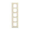 Cover frame 5-gang(s) ivory white - Busch-Dynasty