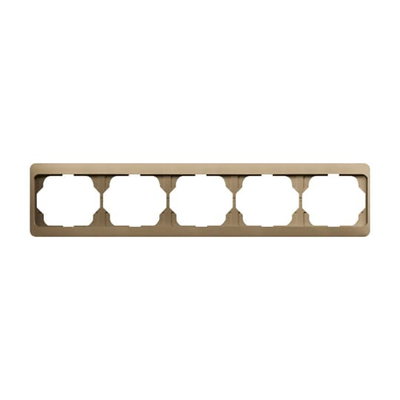 Cover frame 5gang bronze - alpha exclusive