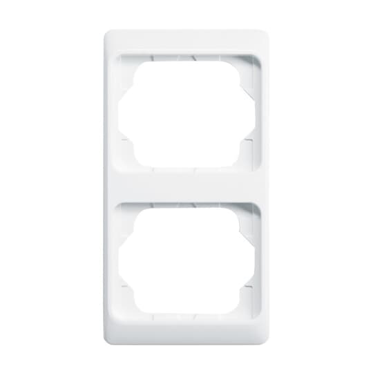 Cover frame 2gang studio white - alpha exclusive
