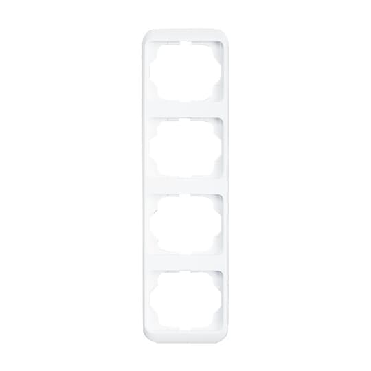 Cover frame 4gang studio white - alpha nea