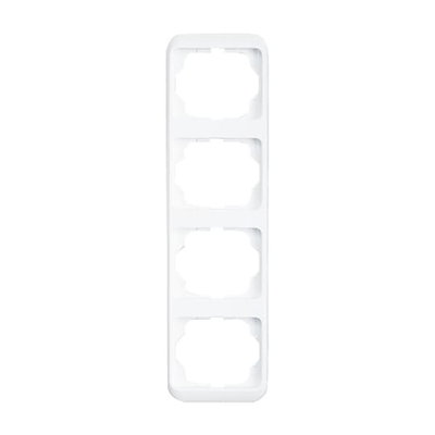 Cover frame 4gang studio white - alpha nea