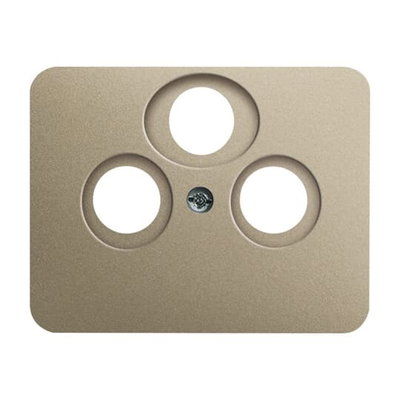 Cover plate SAT 3 gang palladium - alpha