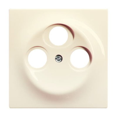 Cover plate TV / Radio / SAT 3 gang ivory - impuls