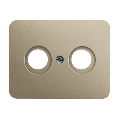 Cover plate SAT 2 gang palladium - alpha